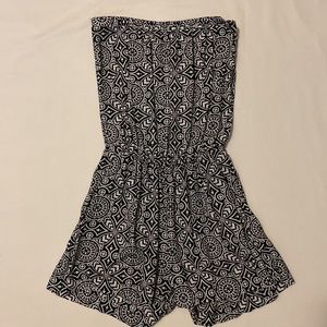 Escapada Printed Strapless Romper